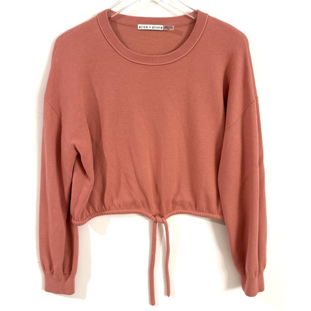 ALICE + OLIVIA Drawstring Waist Sweater Long Sleeve Size M